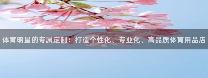 杏悦2代理注册：体育明星的专属定制：打造个性化、专业化、高品质体育用品店